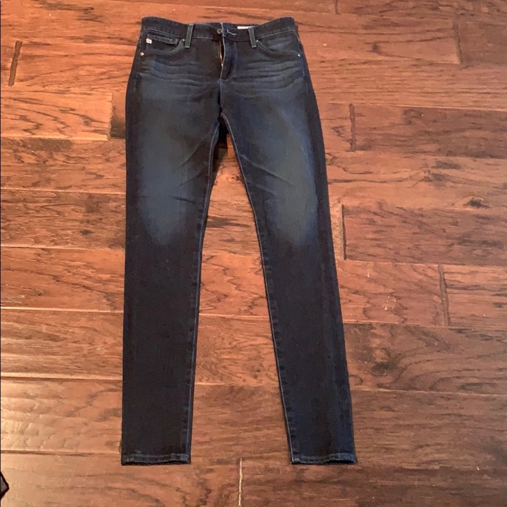 Barely worn dark, stretch AG denim jeans
